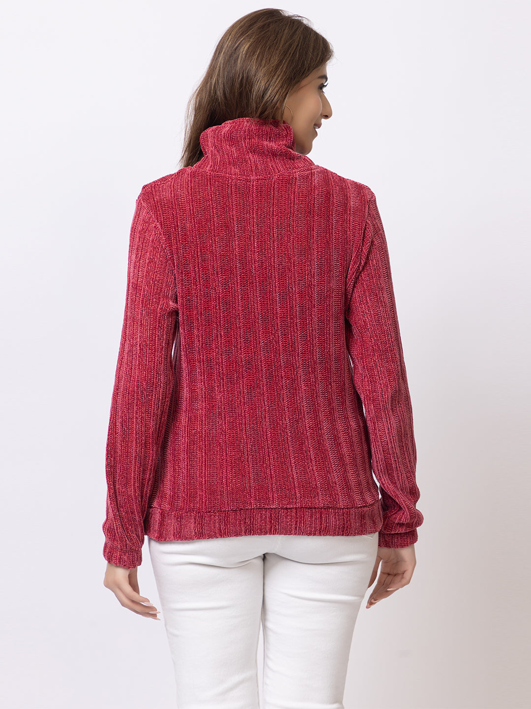 ARISH Cozy Knit Turtleneck Sweater, Long Sleeves