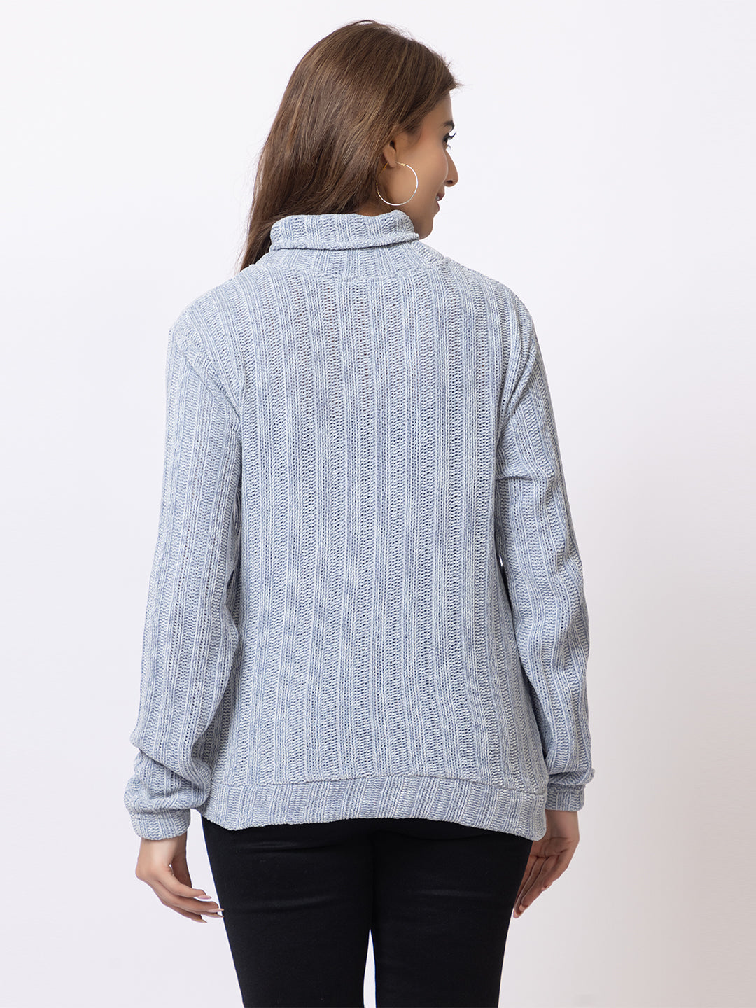 ARISH Cozy Knit Turtleneck Sweater, Long Sleeves