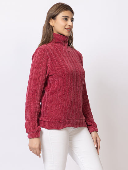 ARISH Cozy Knit Turtleneck Sweater, Long Sleeves