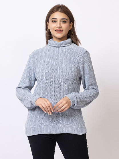 ARISH Cozy Knit Turtleneck Sweater, Long Sleeves