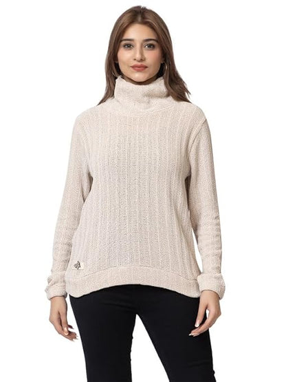 ARISH Cozy Knit Turtleneck Sweater, Long Sleeves